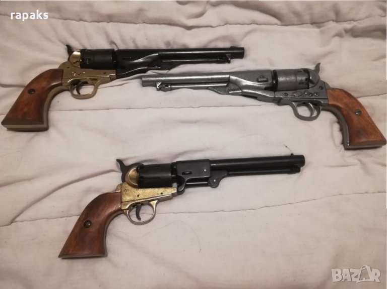 Рядък пистолет- револвер Kolt 1860. Масивна РЕПЛИКА НА РЕВОЛВЕР КОЛТ, снимка 1