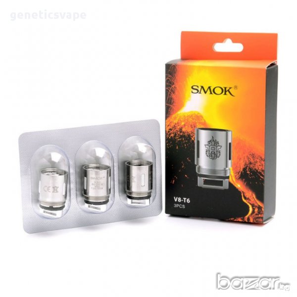 Smok V8 T6 0.2oma coils оригинални изпрителни глави за вейп , снимка 1