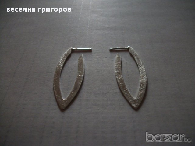 сребърни обеци