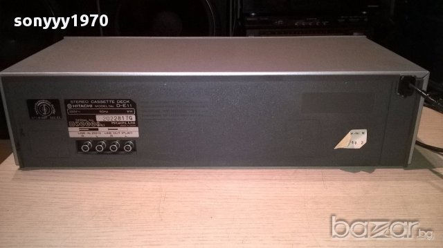 Hitachi d-e11 deck made in japan-внос швеицария, снимка 8 - Ресийвъри, усилватели, смесителни пултове - 15420580