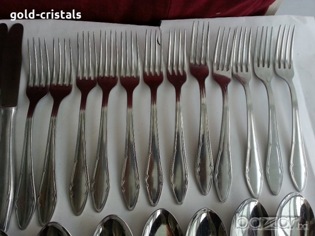 ретро български прибори за хранене  Петко Денев , снимка 3 - Антикварни и старинни предмети - 20552412