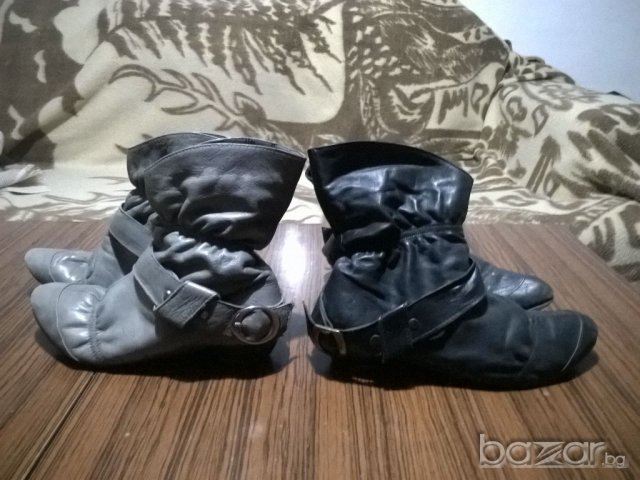 Два чифта боти естествена кожа, снимка 3 - Дамски боти - 16943389