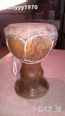 тарамбука-масивна-дърво/кожа-внос швеицария-18х13см, снимка 7 - Колекции - 24490986