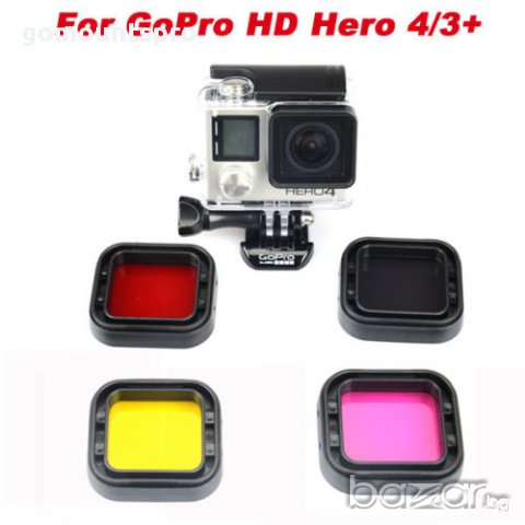 Подводен филтър за GoPro HERO 3+ и 4, снимка 1