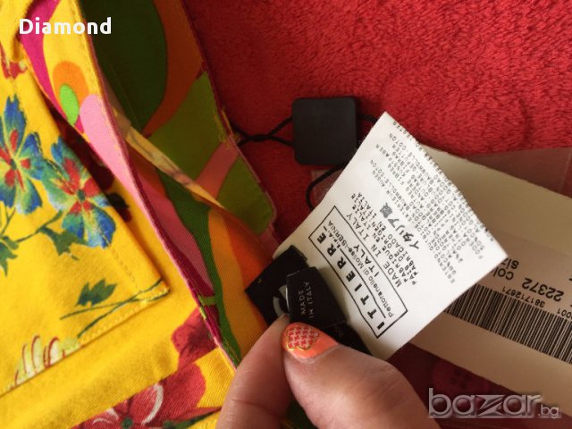 100 % D&G Dolce&Gabbana Нов оригинален флорален панталон, снимка 13 - Панталони - 17968208