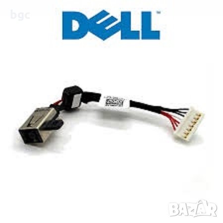 Нова DC JACK Букса с кабел за Лаптопи Dell Precision M3800 XPS 15 9530 9550 DC30100O800 DC301000800, снимка 1 - Лаптоп аксесоари - 24591728