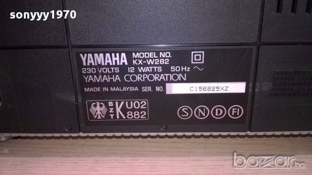 Yamaha kx-w282 deck-внос швеицария, снимка 13 - Ресийвъри, усилватели, смесителни пултове - 13690148
