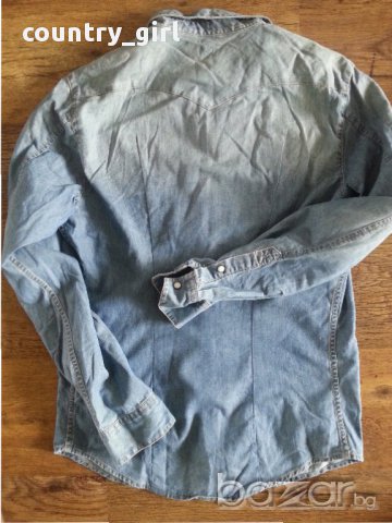 lee - страхотна мъжка дънкена риза, снимка 10 - Ризи - 18225843