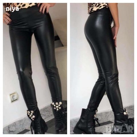  Кожен клин в черен цвят - М размер, снимка 4 - Клинове - 22985735