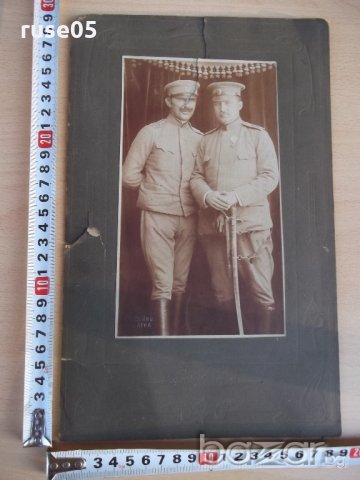 Снимка на поручик Ал. Пенев с колега-1904 г. /генерал майор/