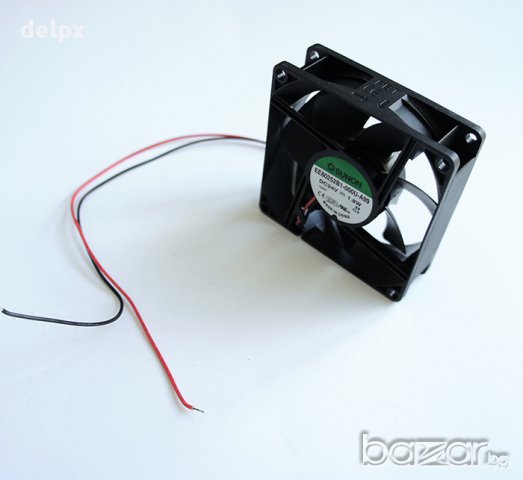 Вентилатор, аксиален, лагер, 24V, 2P, 0,14A, 80х80х25mm, 70m3/h, снимка 1