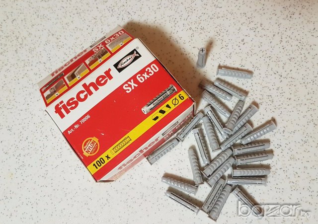 Дюбел FISCHER SX 6 x 30 , снимка 8 - Строителни материали - 17185281