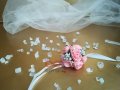 Сватбена бутониера за ръка гривна Селин, снимка 1