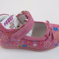 Обувки естествена кожа Понки розово с цветен принт, снимка 2 - Детски маратонки - 17508650