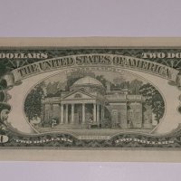 $ 2 Dollars Red Seal Note 1963. 7 DIGIT, снимка 3 - Нумизматика и бонистика - 16985525
