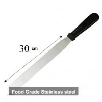 Равна дълга Сладкарска метална шпатула нож за заглаждане и оформяне на торта крем , снимка 1 - Други - 23691269