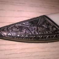 Красив и стилен нож с кания-21/4см-внос швеицария, снимка 5 - Антикварни и старинни предмети - 16095360
