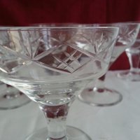 кристални чаши за вино  шампанско мелби кремове, снимка 5 - Сервизи - 20115696