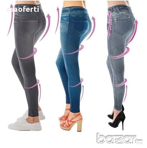 Стягащ клин имитиращ дънки Slim'n Lift Caresse Jeans , снимка 1