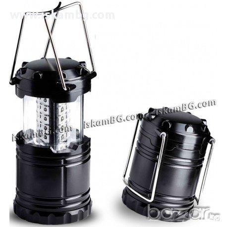 Соларна къмпинг лампа с USB зарядно - код 5800, снимка 1