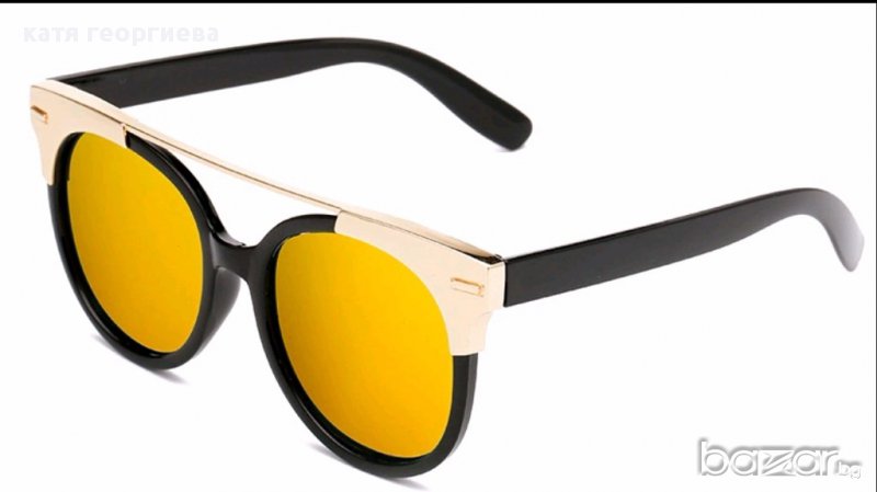 слънчеви очила със златни стъкла код 1801191, снимка 1