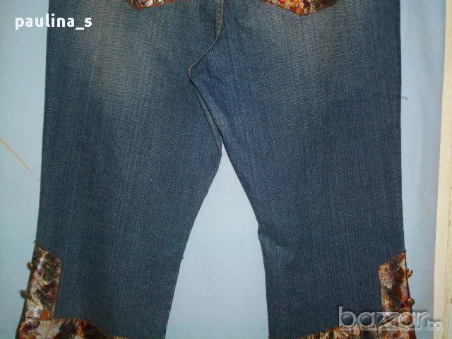 Дизайнерски дънкови бермуди ”DNA” jeans originals” Dona Caran New York! 4-5XL, снимка 8 - Дънки - 14498792