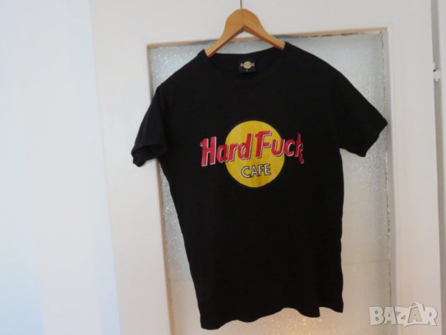 Интересна мъжка тениска Hard Fuck за да си готин , снимка 2 - Тениски - 22407784