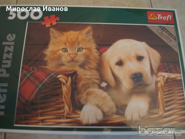 Сладки котенце и кученце - пъзел , снимка 2 - Пъзели - 21012026