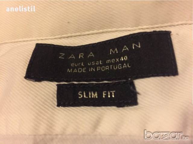 Мъжка риза Zara slim fit, снимка 2 - Ризи - 18062891