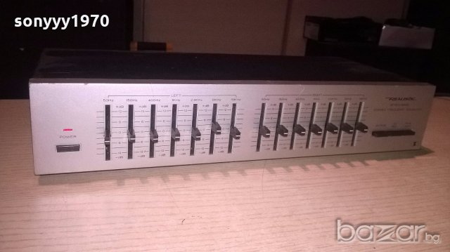 realistic stereo equalizer-внос франция, снимка 3 - Ресийвъри, усилватели, смесителни пултове - 19992291