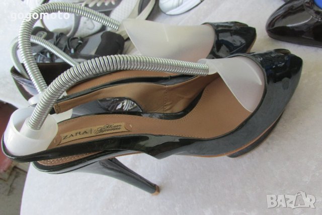 дамски тъмно (маслено) зелени обувки 38-39 платформа  ZARA® original ,GOGOMOTO.BAZAR.BG®, PLATFORM H, снимка 16 - Сандали - 21822992