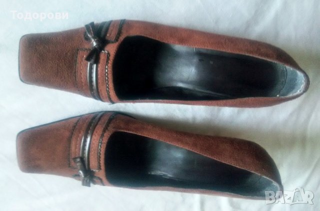 Обувки, дамски, велур, снимка 4 - Дамски елегантни обувки - 25566160