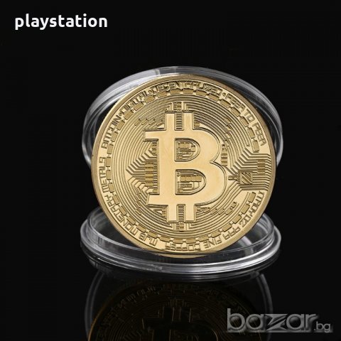 Bitcoin Биткойн колекционерска позлатена монета Промоция