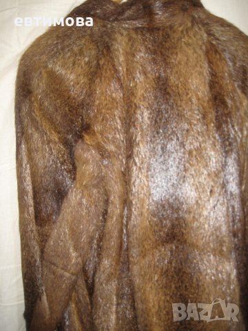 Кожено палто от норка 3/4, снимка 2 - Палта, манта - 23428197
