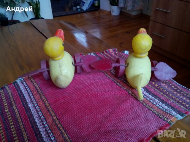 Стара детска играчка патета, снимка 4 - Антикварни и старинни предмети - 23729362