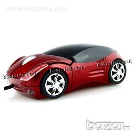 Мишка под формата на кола - Червена, снимка 4 - Клавиатури и мишки - 13474441