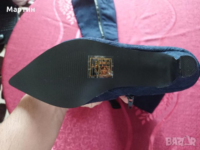 Дамски велурени ботуши, снимка 2 - Дамски ботуши - 23223881