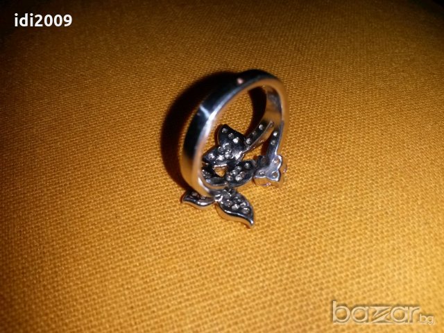 Сребърен пръстен цветенца, снимка 5 - Пръстени - 19213118