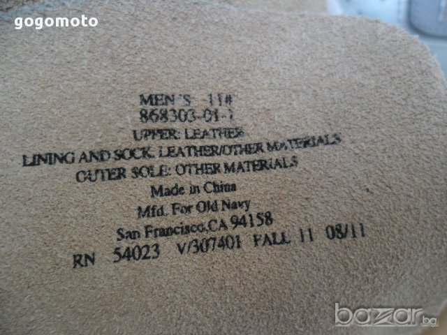 КАТО НОВИ кларкове 44 - 45 original OLD NAVY®, 3 x 100% естествени материали,КАТО НОВИ, снимка 14 - Мъжки боти - 13343160