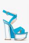 Нови сини сандали на платформа, снимка 1 - Сандали - 10622882