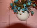  Стенна ваза порцелан , снимка 1 - Вази - 21556685