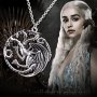 House of the Dragon 🏡🐲🐉 / Game of Thrones Триглав Дракон колие Таргериен герб, снимка 1 - Други ценни предмети - 23258377