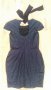 S-Нова рокля дантела, тъмно синя, с подплата, снимка 1