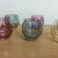 Стъклени чаши чашки за аперитив, снимка 1 - Антикварни и старинни предмети - 22081517