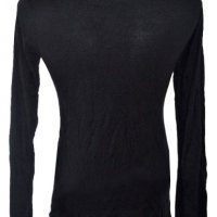 Amisu New Yorker дамска черна блуза еластично поло, снимка 2 - Блузи с дълъг ръкав и пуловери - 23439315