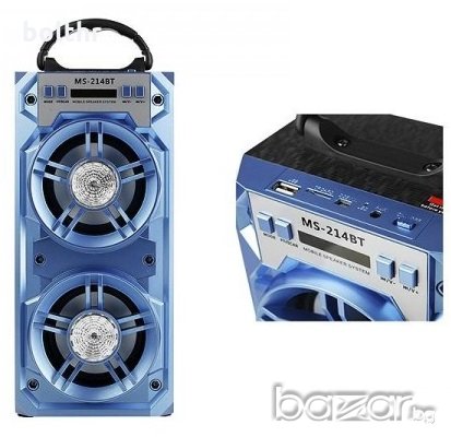 Блутут колона с радио, MP3 от флашка или карта памет MS-219BT, снимка 1