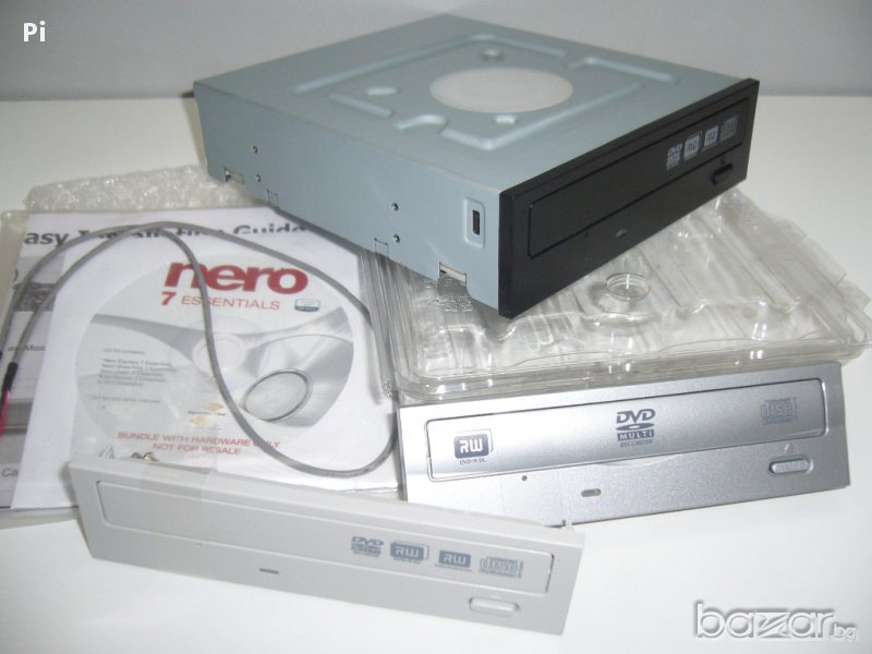 НОВА записвачка DVDRW IDE, ATA, CD/DVD-R/RW DL MultiRecorder + 2 Covers + Nero, снимка 1