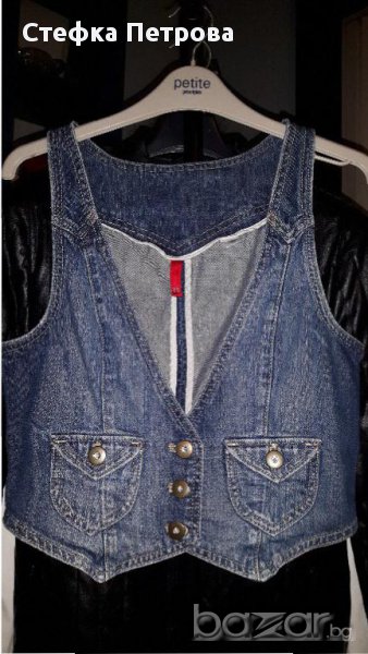 Дамски дънков елек"H&M" Mрр./10лв., снимка 1