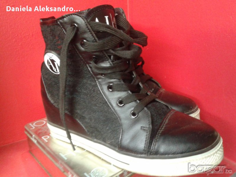 ARMANI-летни кецове от кожа и дантела, снимка 1