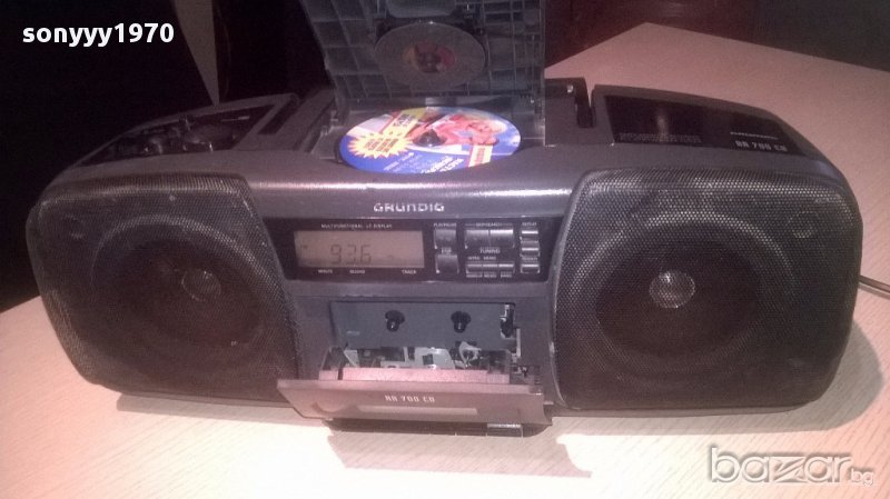 grundig rr700cd-radio cassete recorder-внос швеицария, снимка 1